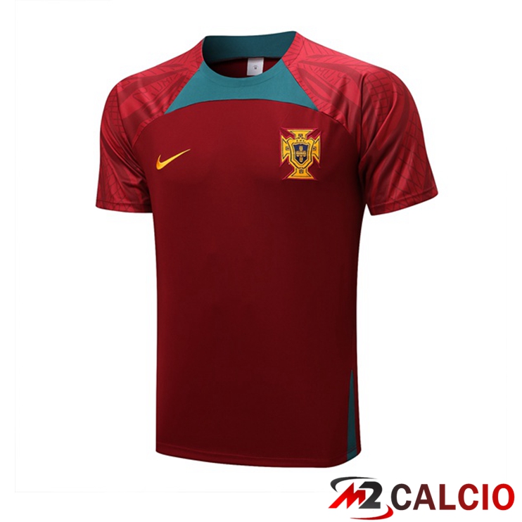 T Shirt Allenamento Portogallo Nero 2022/2023