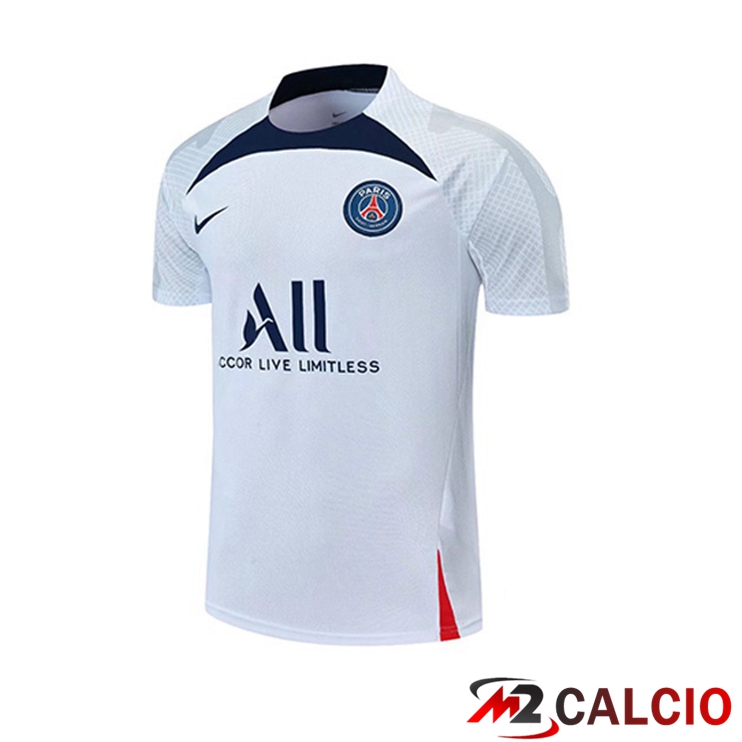 T Shirt Allenamento Paris PSG Bianco 2022/2023