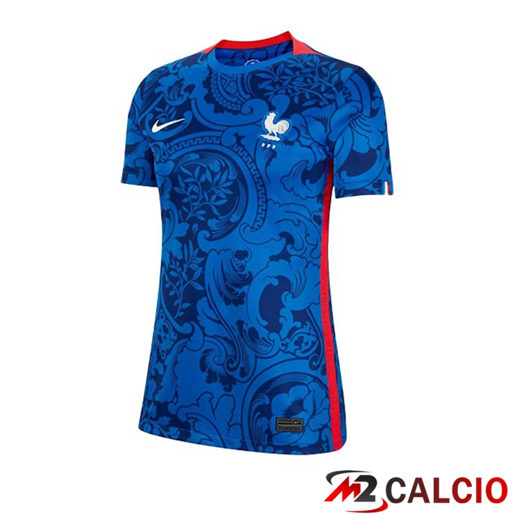 Maglie Calcio Francia Donna Prima Blu Coppa delle Donne Euro 2022
