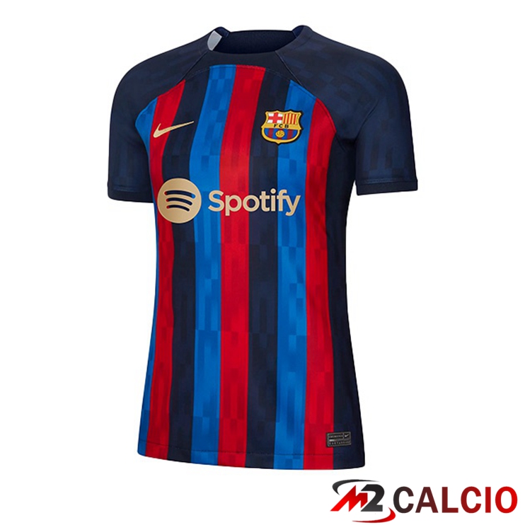 Maglie Calcio FC Barcellona Donna Prima Rosso Blu 2022/2023
