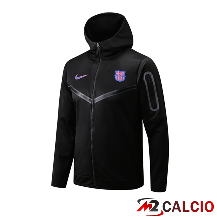 Giacca Con Cappuccio FC Barcellona Nero 2022/2023