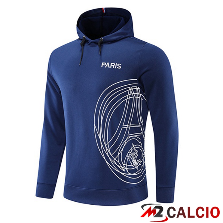 Giacca Con Cappuccio JORDAN Paris PSG Blu Reale 2022/2023