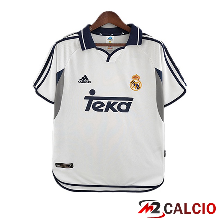 Maglie Calcio Real Madrid Retro Prima Bianco 2000-2001