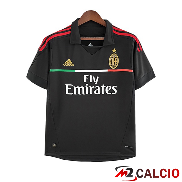 Maglie Calcio AC Milan Retro Terza Nero 2011-2012