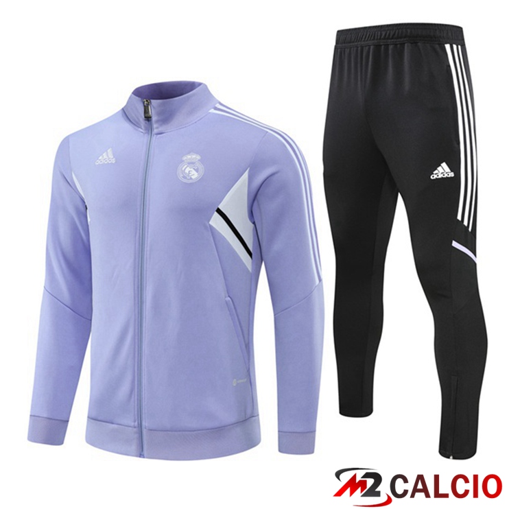 Insieme Tuta Calcio - Giacca Real Madrid Porpora 2022/2023