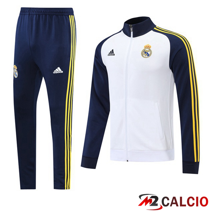 Insieme Tuta Calcio - Giacca Real Madrid Bianco 2022/2023