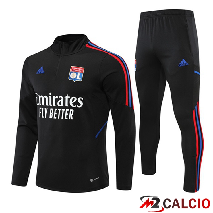 Tuta Calcio Lyon OL Nero 2022/2023