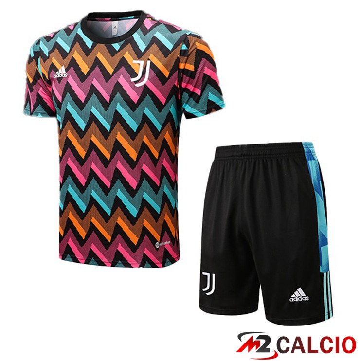 T Shirt Allenamento Juventus + Shorts Blu 2022/2023