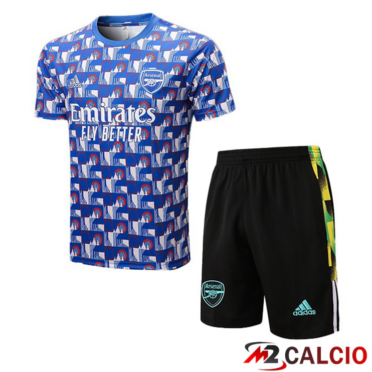 T Shirt Allenamento Arsenal + Shorts Blu 2022/2023
