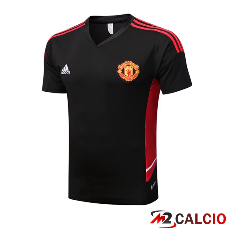 T Shirt Allenamento Manchester United Nero 2022/2023