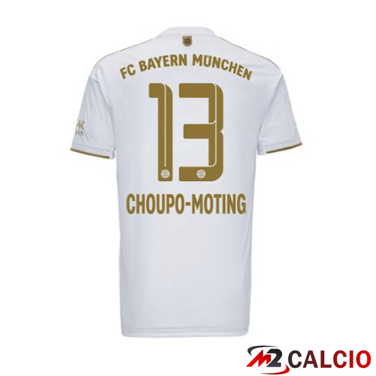 Maglie Calcio Bayern Monaco (Choupo-Moting 13) Seconda Bianco 2022/2023
