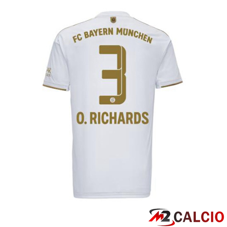 Maglie Calcio Bayern Monaco (O. Richards 3) Seconda Bianco 2022/2023