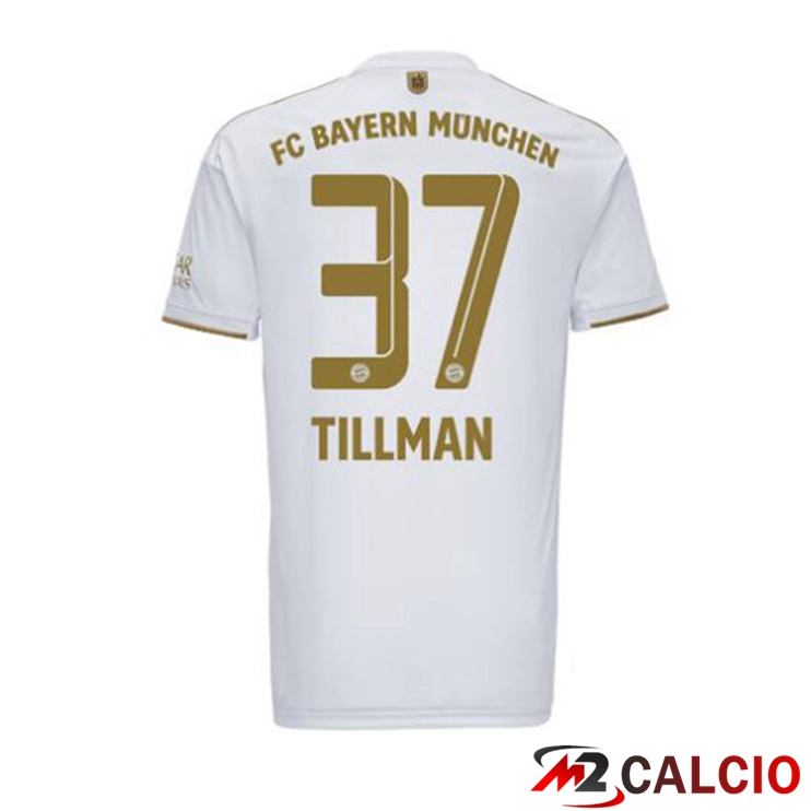 Maglie Calcio Bayern Monaco (Tillman 37) Seconda Bianco 2022/2023
