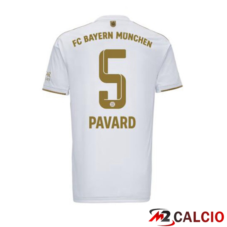 Maglie Calcio Bayern Monaco (Pavard 5) Seconda Bianco 2022/2023