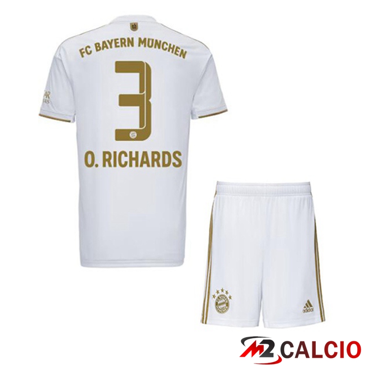 Maglie Calcio Bayern Monaco (O. Richards 3) Bambino Seconda Bianco 2022/2023