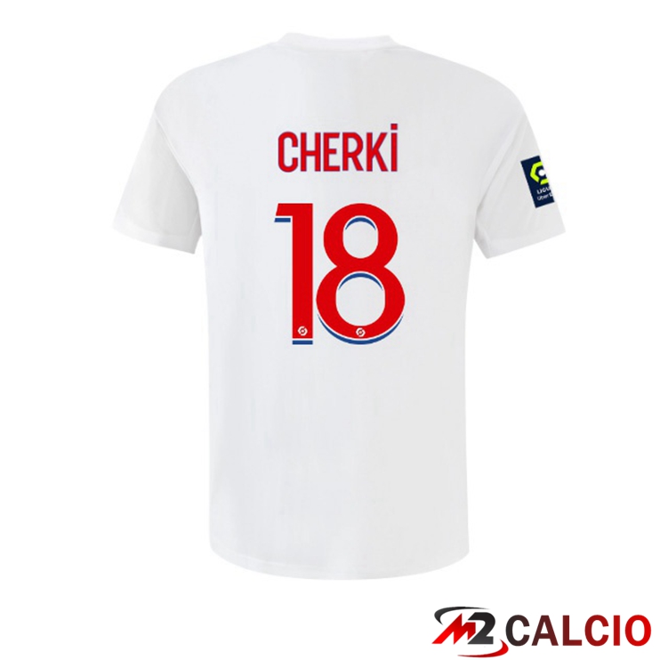 Maglie Calcio Lyon OL (CHERKI 18) Prima Bianco 2022/2023