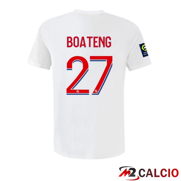 Maglie Calcio Lyon OL (BOATENG 27) Prima Bianco 2022/2023