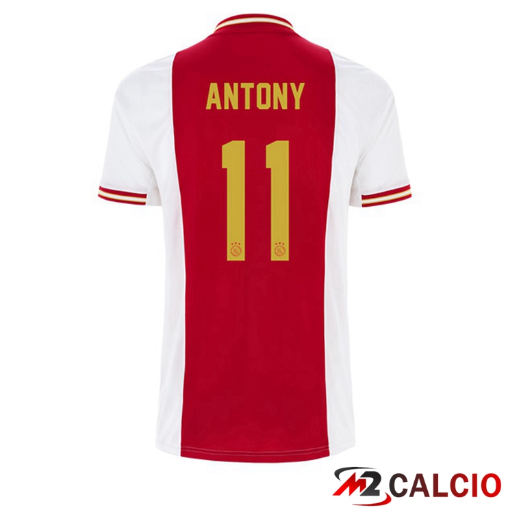Maglie Calcio AFC Ajax (Antony 11) Prima Bianco Rosso 2022/2023