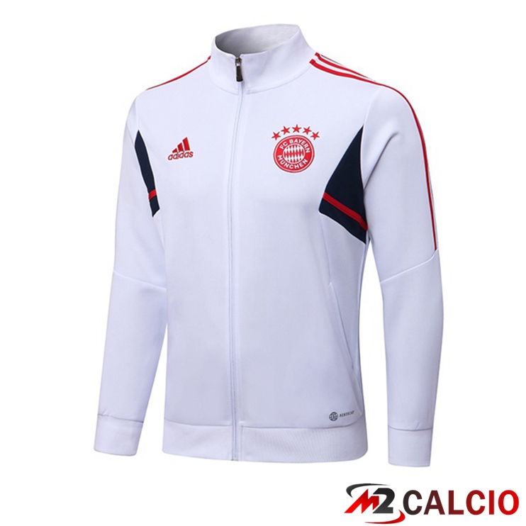 Giacca Calcio Bayern Monaco Bianco 2022/2023