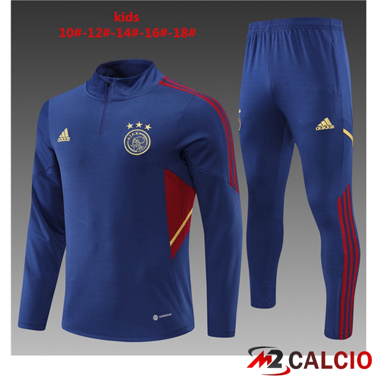 Tuta Calcio AFC Ajax Bambino Blu Royal 2022/2023