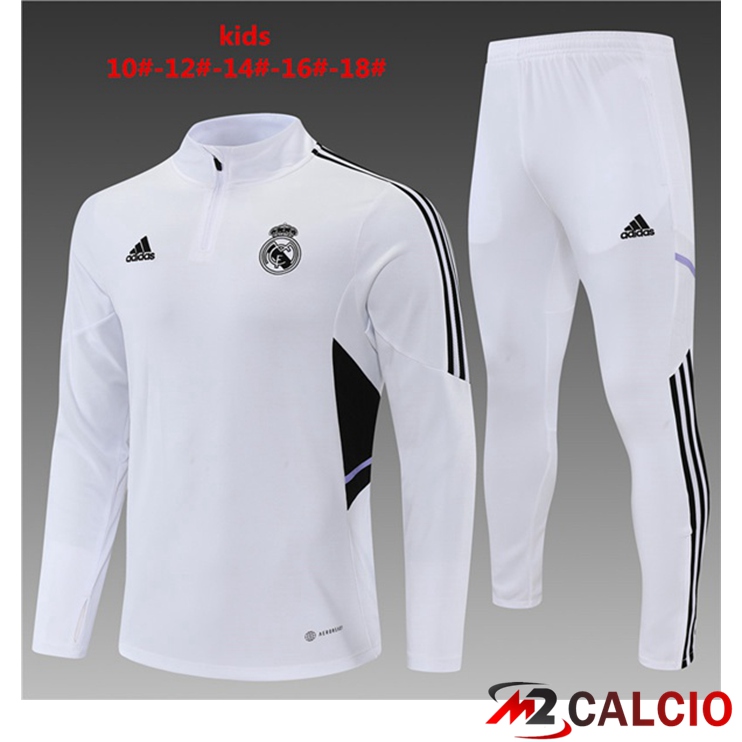 Tuta Calcio Real Madrid Bambino Bianco 2022/2023