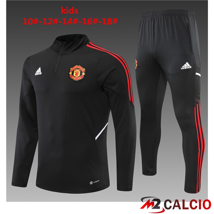 Tuta Calcio Manchester United Bambino Nero 2022/2023