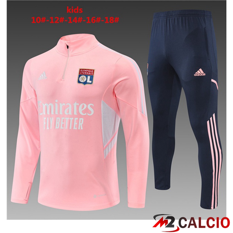 Tuta Calcio Lyon OL Bambino Rosa 2022/2023