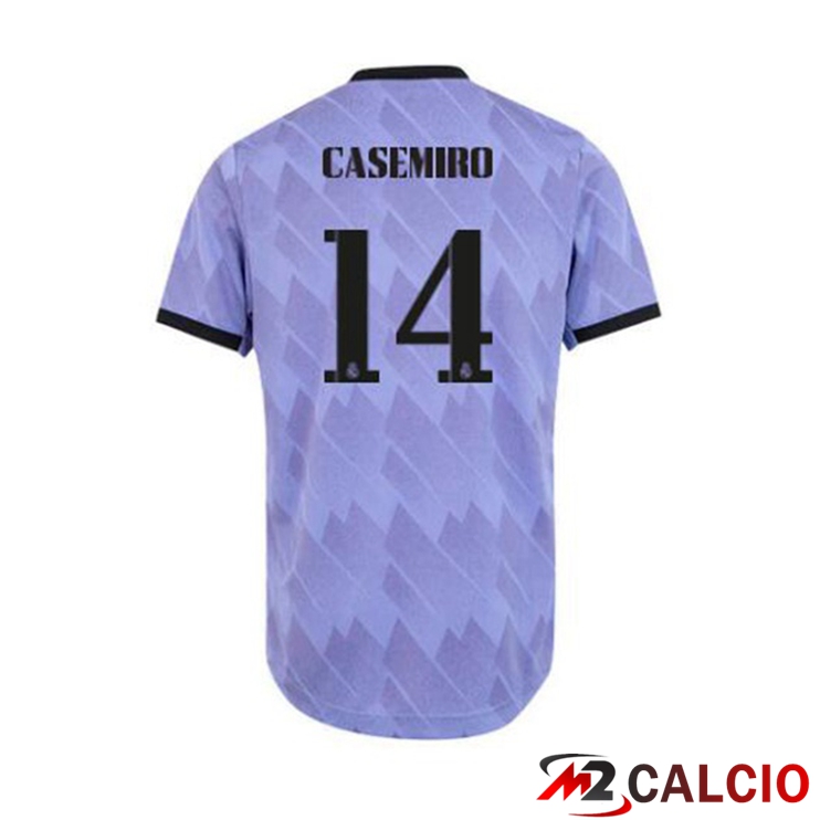 Maglie Calcio Real Madrid (Casemiro 14) Seconda Porpora 2022/2023