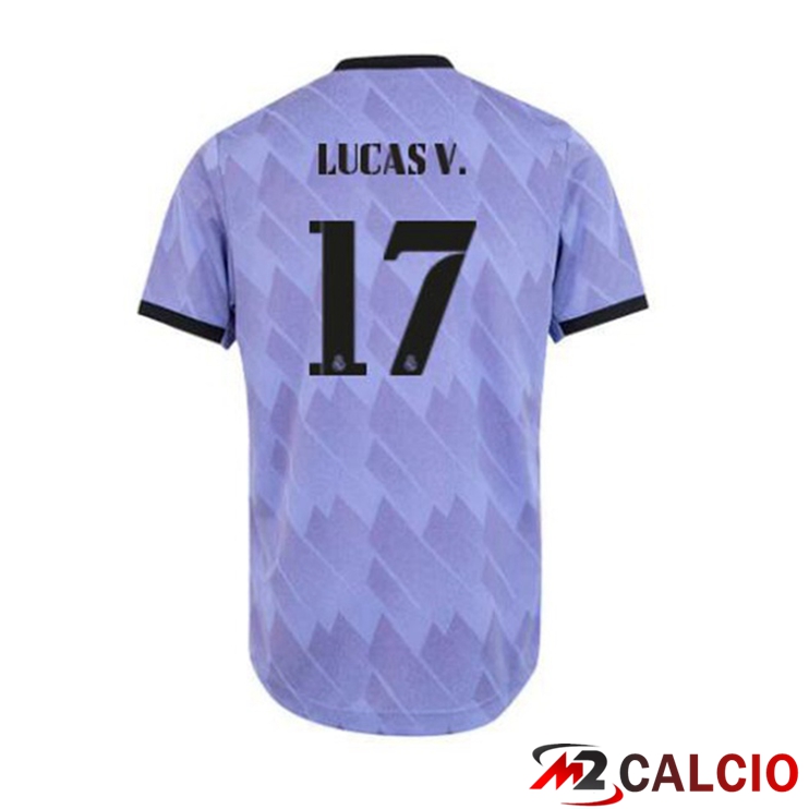 Maglie Calcio Real Madrid (Lucas V. 17) Seconda Porpora 2022/2023