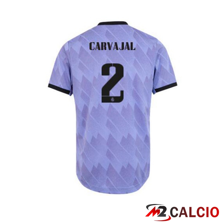 Maglie Calcio Real Madrid (Carvajal 2) Seconda Porpora 2022/2023