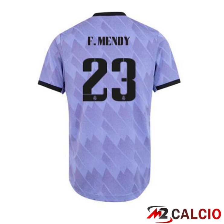 Maglie Calcio Real Madrid (F. Mendy 23) Seconda Porpora 2022/2023
