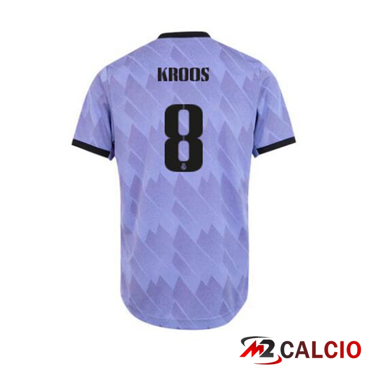Maglie Calcio Real Madrid (Kroos 8) Seconda Porpora 2022/2023