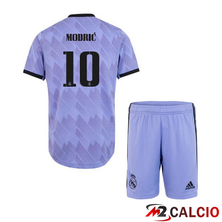 Maglie Calcio Real Madrid (Modrić 10) Bambino Seconda Porpora 2022/2023