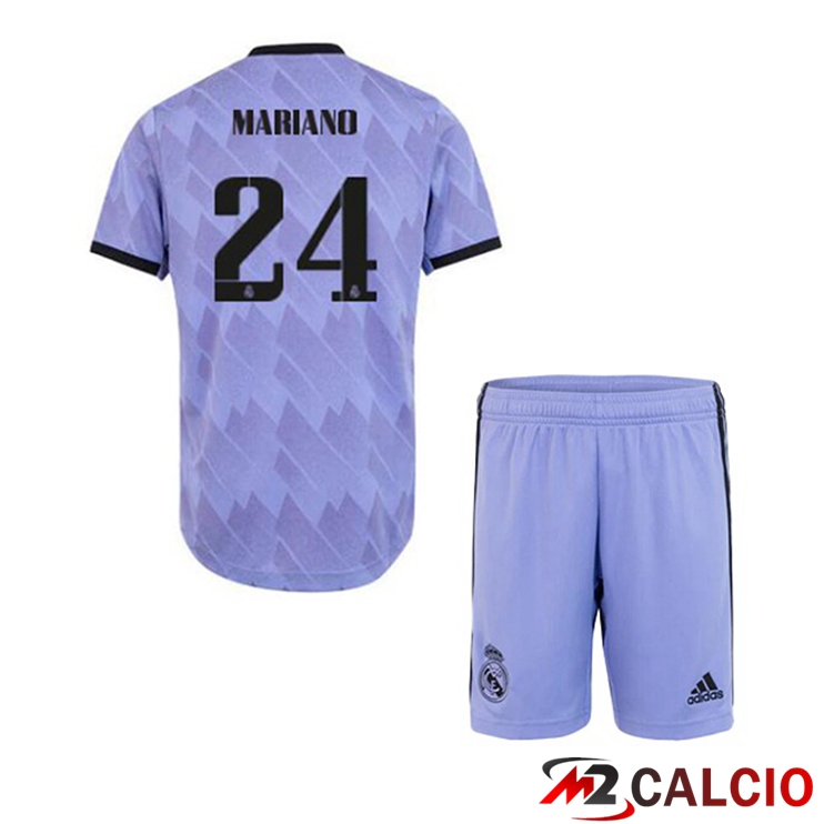 Maglie Calcio Real Madrid (Mariano 24) Bambino Seconda Porpora 2022/2023