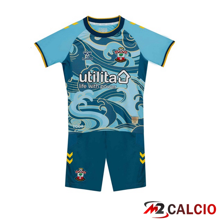 Maglie Calcio Southampton FC Bambino Seconda Blu 2022/2023