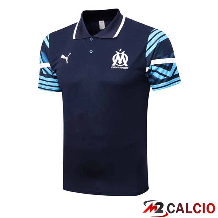 Maglia Polo Marsiglia OM Uomo Blu Royal 2022/2023