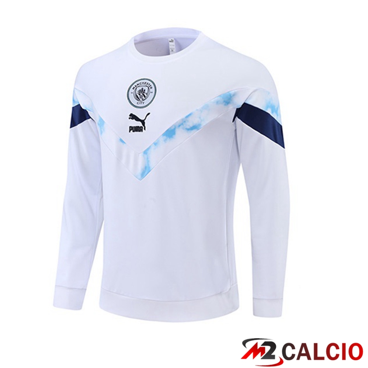 Felpe Allenamento Manchester City Bianco 2022/2023