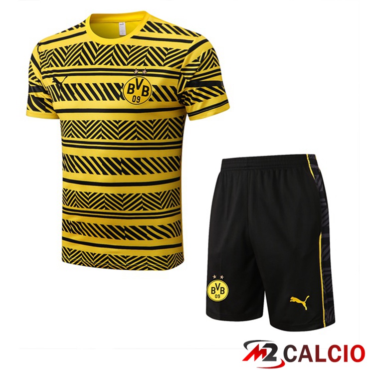 T Shirt Allenamento Dortmund BVB + Shorts Giallo 2022/2023