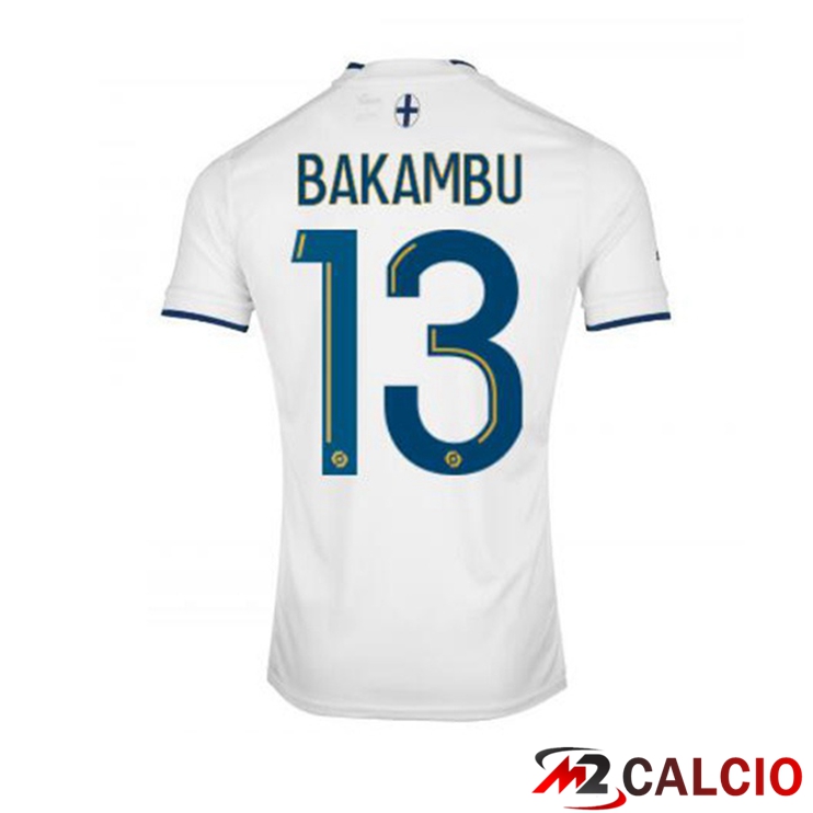 Maglie Calcio Marsiglia OM (BAKAMBU 13) Prima Bianco 2022/2023