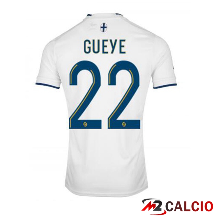 Maglie Calcio Marsiglia OM (GUEYE 22) Prima Bianco 2022/2023