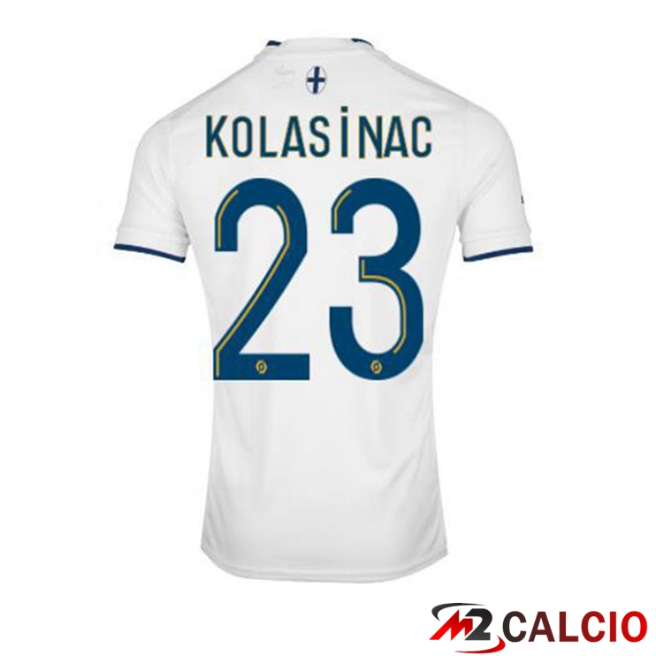 Maglie Calcio Marsiglia OM (KOLASINAC 23) Prima Bianco 2022/2023