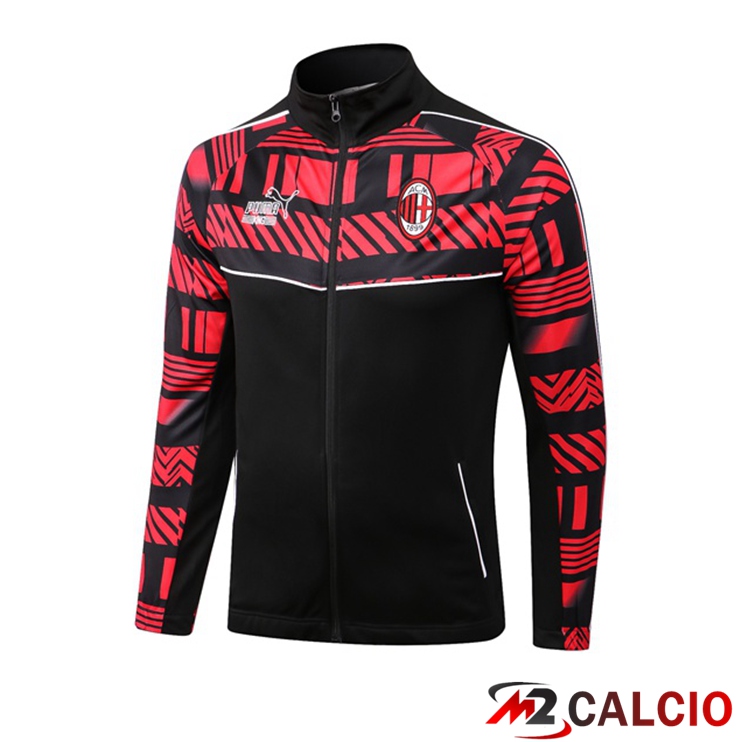 Giacca Calcio AC Milan Nero Rosso 2022/2023