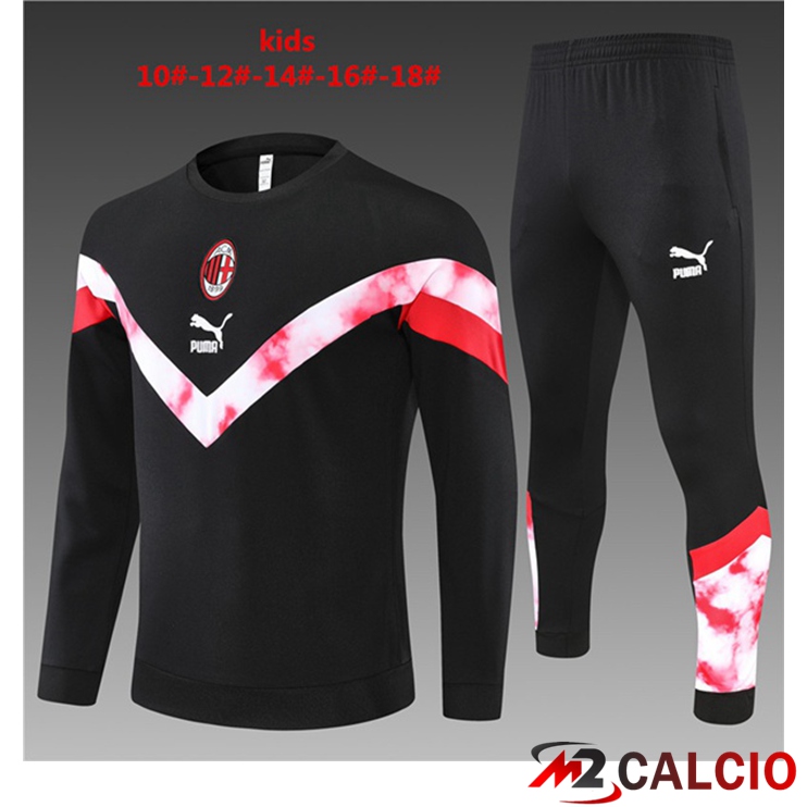 Tuta Calcio AC Milan Bambino Nero 2022/2023