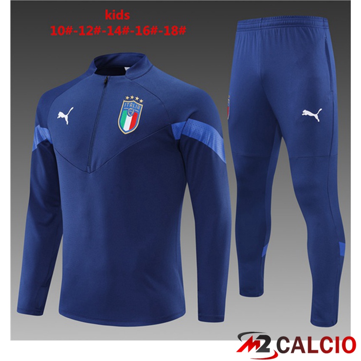 Tuta Calcio Italia Bambino Blu Royal 2022/2023