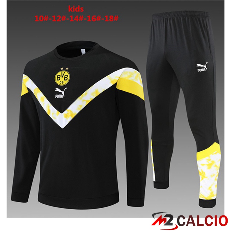 Tuta Calcio Dortmund BVB Bambino Nero 2022/2023