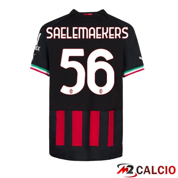 Maglie Calcio AC Milan (SAELEMAEKERS 56) Prima Rosso 2022/2023