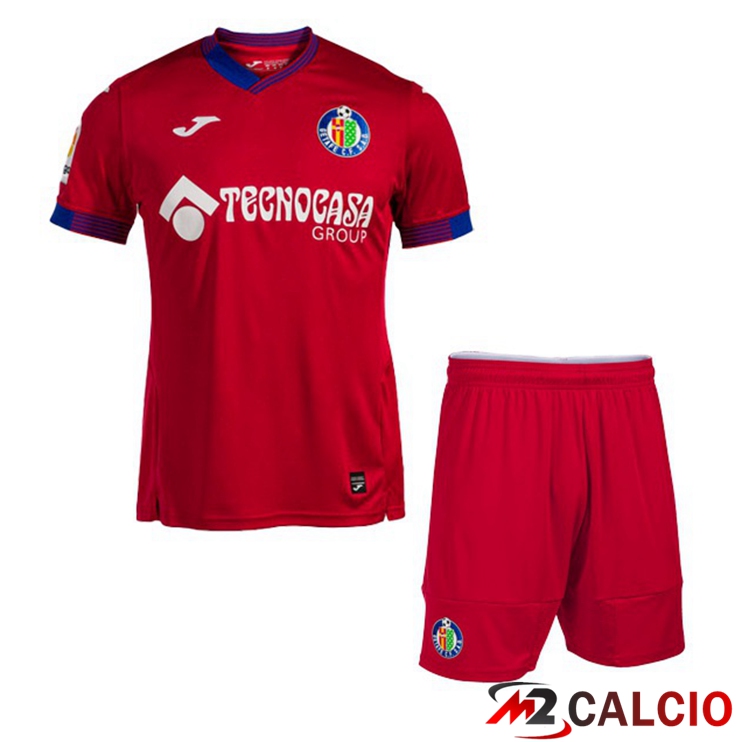 Maglie Calcio FC Getafe CF Bambino Seconda Rosso 2022/2023