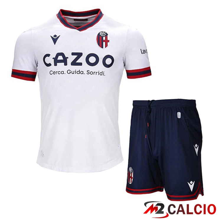 Maglie Calcio Bologna Bambino Seconda Bianco 2022/2023