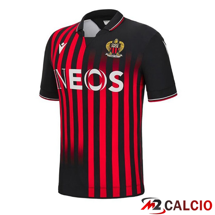 Maglie Calcio OGC Nice Prima Nero Rosso 2022/2023