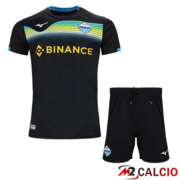 Maglie Calcio SS Lazio Bambino Seconda Nero 2022/2023